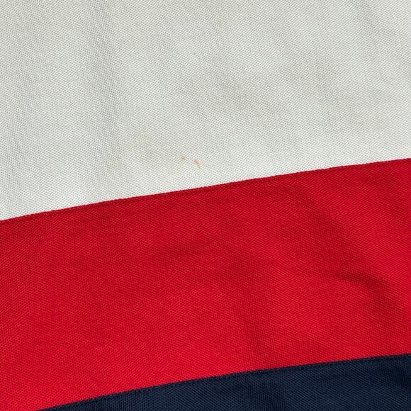 Tommy Hilfiger Color Block Polo Shirt Top Size Medium M B4 - Picture 3 of 5